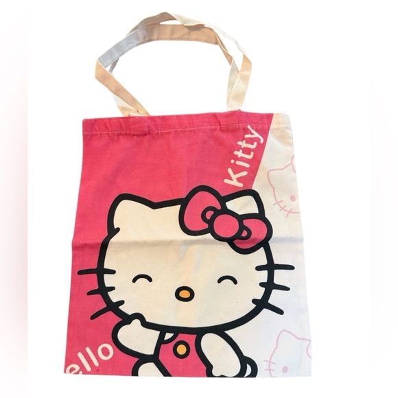 Hello Kitty Handbags - Hello Kitty Pink and White Tote Bag NWOT
